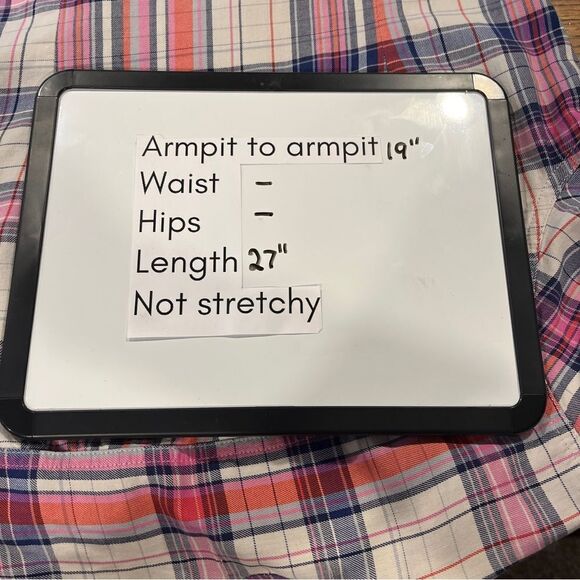 Old Navy button down long sleeve plaid tshirt - Picture 8 of 12